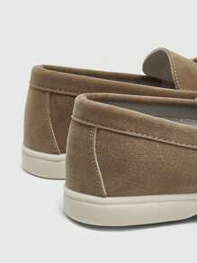 CUCCOO BIZCHIC Mocasines planos casuales para mujeres, sencillos y de moda, para uso diario - Caqui - Ver 8