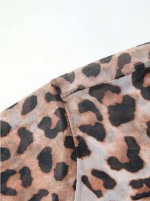 SHEIN Swim 1pc Women's Kimono Robe, Digital & Placement Printed Mesh, For Home, Beach, Pool, Casual Party, Vacation, Spring/Summer