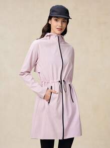 OutZeal Women Outdoor Rain Coat With Collapsible Waist For Hiking
