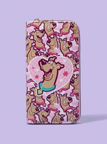 SCOOBY-DOO X SHEIN Cute & Convenient Student's Long Wallet - Multicolor - View 1