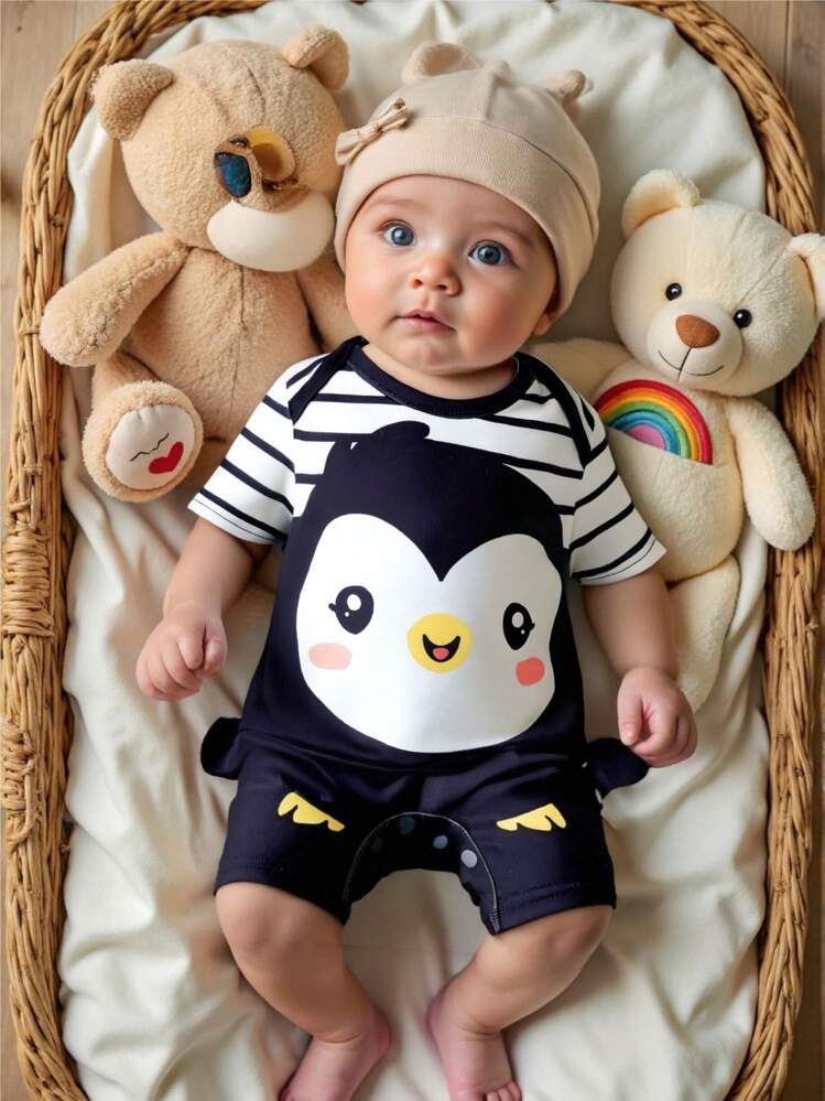 رومبير قصيرة الأكمام ذات رقبة مستديرة من الصوف الن...