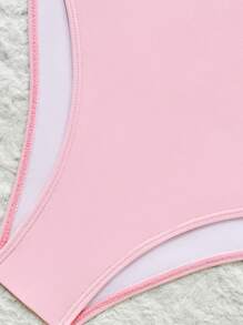 Swim Mod 1 pezzo Costume intero elegante da donna con stampa floreale, outfit adatto per vacanze in spiaggia