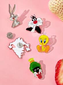 LOONEY TUNES X SHEIN 5 pièces/set Broches pin badge en acrylique mignon avec motifs de dessins animés