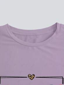 SHEIN LUNE Maglietta oversize stampata con la scritta "La gentilezza è gratis"