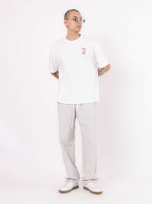 SUMWON Sumwon Society Streetwear T-Shirt mit grafischem Muster, Skaterclub Design im Retro-Stil, urbane Mode, lässiges Sommer T-Shirt, zeitgenössische Straßenkultur