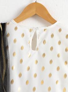 2pcs Tween Girl's White Foil Ruffle Edge Tank Top And Red Foil Floral Pattern Midi Skirt Set With Scarf, Traditional Outfit Suitable For Festivals, Parties & Gatherings