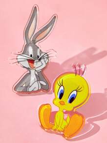 LOONEY TUNES X SHEIN 5 pièces/set Broches pin badge en acrylique mignon avec motifs de dessins animés