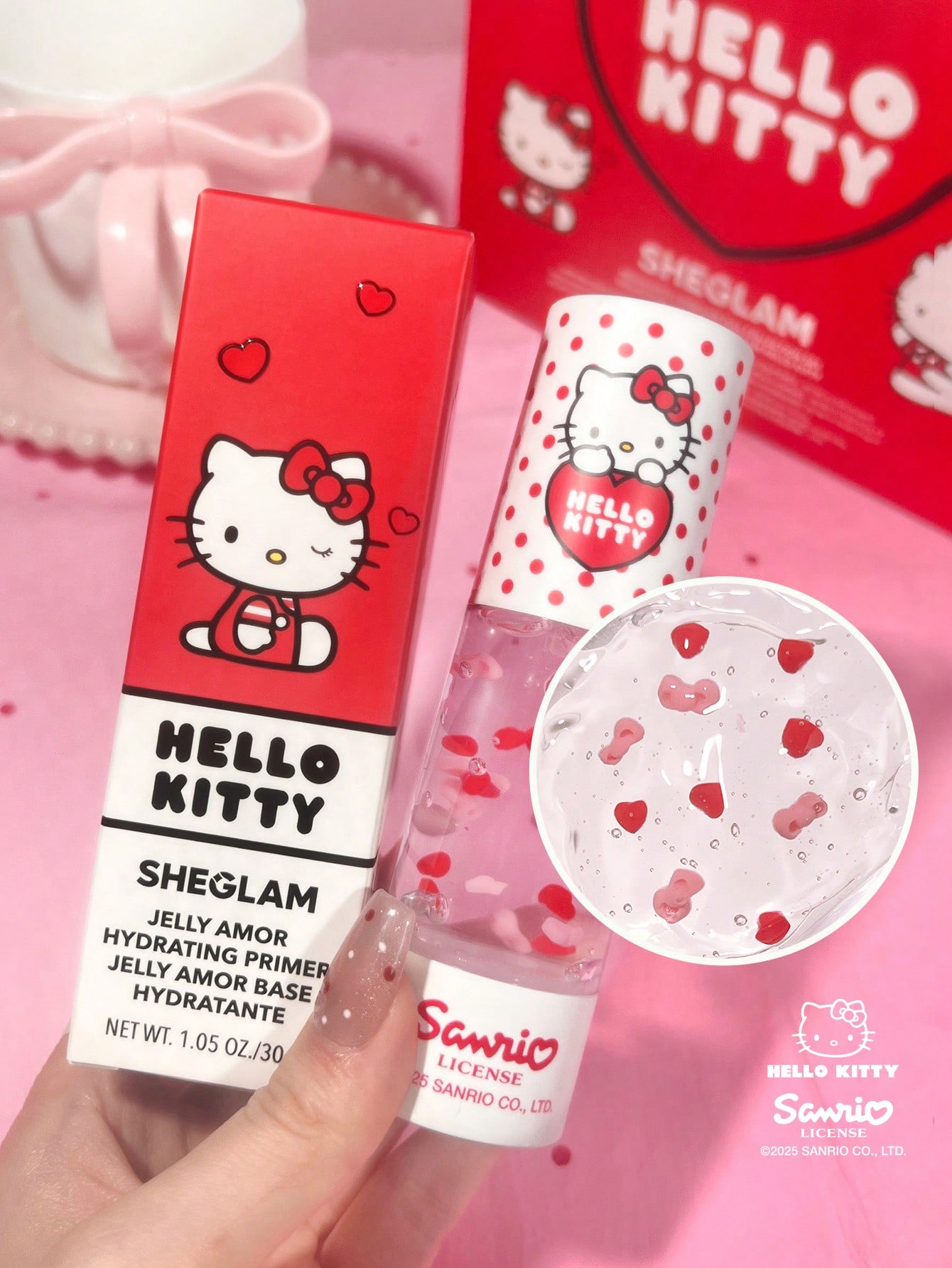 Hello Kitty|SHEGLAM برايمر مرطب جيلي أمور علامة تج...