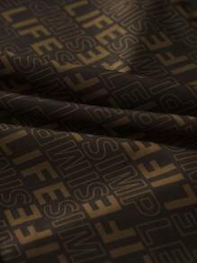 Set de 3 bóxers tipo brief casuales con estampado de letras para hombres - Multicolor - Ver 8
