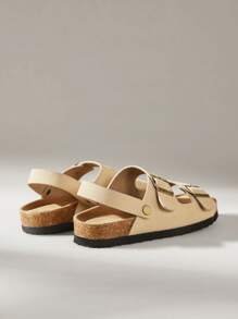 Solecia Women's Fashion Thick Sole Sandals, Minimalist & Stylish, Suitable For Summer - Apricot - View 4