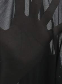 Rometta Chemise élégante avec empiècement en mousseline de soie et décoration de feuille d'or, style européen confortable et