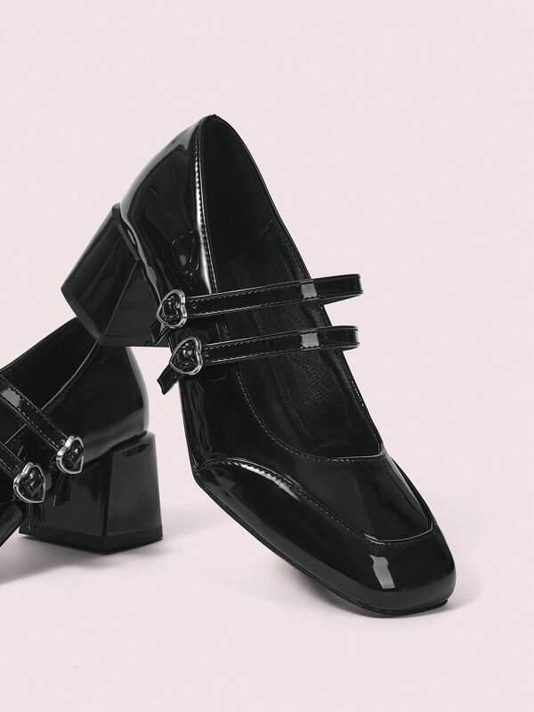 CUCCOO DOLLMOD Moda feminina versátil minimalista cor sólida salto alto