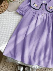 LMoss Kids LMoss Young Girls Dresses - Purple - View 3