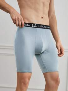 2pcs/Set Men's Long Boxer Briefs - Multicolor - View 4