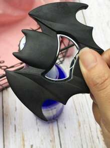 1 Stück Kreative cartoon-förmige Fledermaus Magnetflaschenöffner, ergonomisches Design, starker Magnet zum Anhaften an Kühlschrank und Metallschrank, Geschenk für Küchendekoration - Schwarz - Übersicht 3