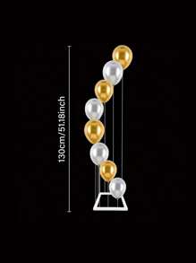 SHEIN 1 套可变形气球架 - 可调节桌面中心装饰架，适用于婚礼、万圣节、圣诞节、新年、春节、生日派对装饰，易于组装和可重复使用的设计、圣诞节 - 彩色 - 查看 8