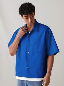 SWAVVY Tricou polo pentru bărbați, casual, de zi cu zi, cu mânecă scurtă, imprimare grafică în limba engleză, stil școlar