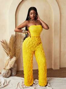 BamGleam Mono transparente sexy con pliegues de dibujo mecánico para mujer