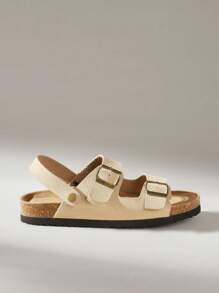 Solecia Women's Fashion Thick Sole Sandals, Minimalist & Stylish, Suitable For Summer - Apricot - View 1