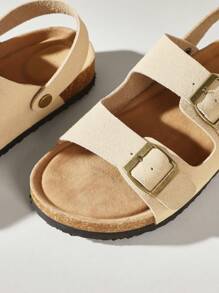 Solecia Women's Fashion Thick Sole Sandals, Minimalist & Stylish, Suitable For Summer - Apricot - View 5
