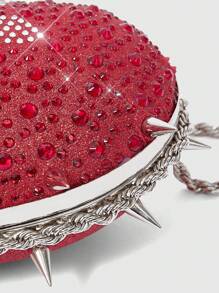 ROMWE Goth Fashionable Party Glitter Heart Handbag