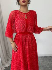 Calvaya Vestido de verano elegante y romántico para vacaciones de mujer
