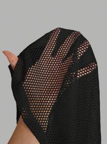 Manfinity VCAY Men's White Mesh Fishnet Tank Top, Suitable For Everyday Wear Spring And Summer - Multicolor - View 5