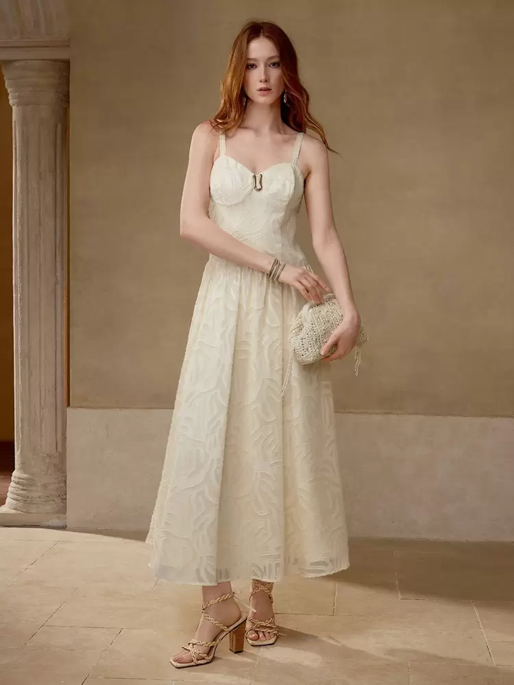 FLOWY GATHERED CAMI DRESS