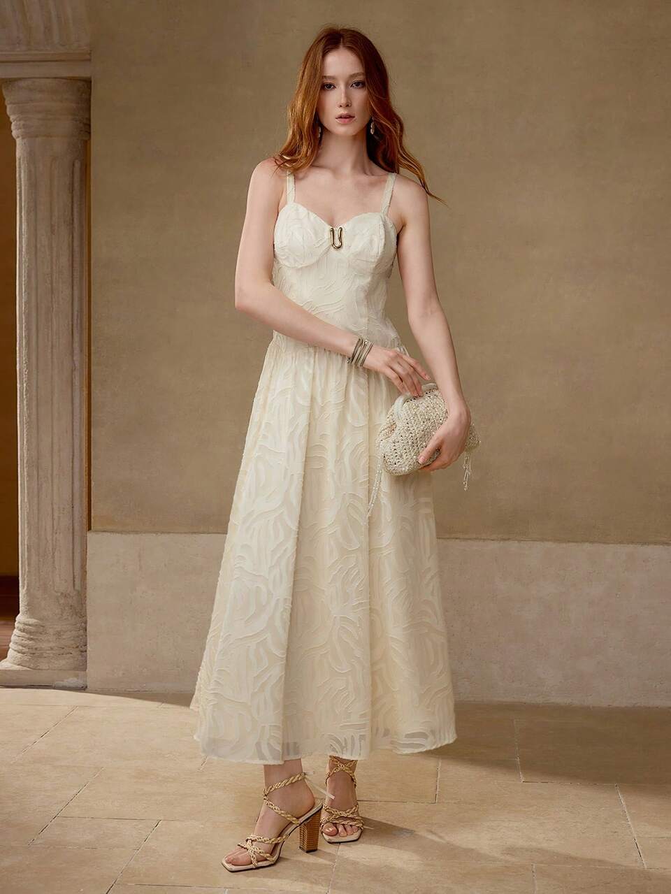 FLOWY GATHERED CAMI DRESS