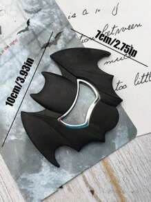 1 Stück Kreative cartoon-förmige Fledermaus Magnetflaschenöffner, ergonomisches Design, starker Magnet zum Anhaften an Kühlschrank und Metallschrank, Geschenk für Küchendekoration - Schwarz - Übersicht 2