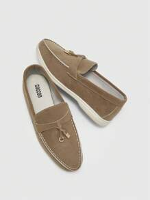 CUCCOO BIZCHIC Mocasines planos casuales para mujeres, sencillos y de moda, para uso diario - Caqui - Ver 9