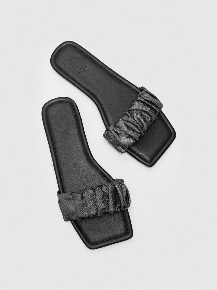 CUCCOO BIZCHIC Women's Simple Flat Sandals, Fashionable & Versatile For Summer Vacation, Commuting And All-Matching Styling