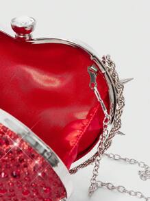 ROMWE Goth Fashionable Party Glitter Heart Handbag