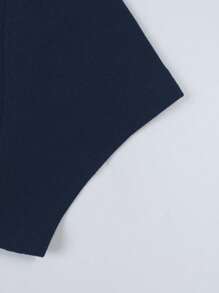 SHEIN LUNE Maglietta casual da donna a girocollo, manica corta, versatile per uso quotidiano