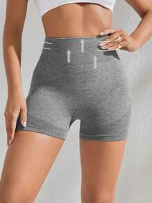 SHEIN Sport Studio Einfarbige Lässig Sporthosen, geeignet für Sommer Biker Shorts