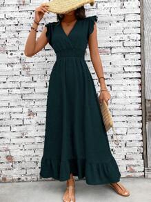 SHEIN Clasi Abito lungo da donna casuale e minimale, con vita stretta