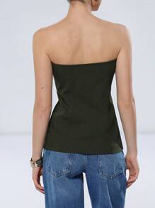 Aveloria Modichic Elegant Sweetheart Neck Ruffle Trim Asymmetric Hem Camisole Top For Women, Suitable For Work