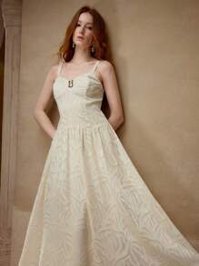 MOTF PREMIUM FLOWY GATHERED CAMI DRESS - Apricot - View 6