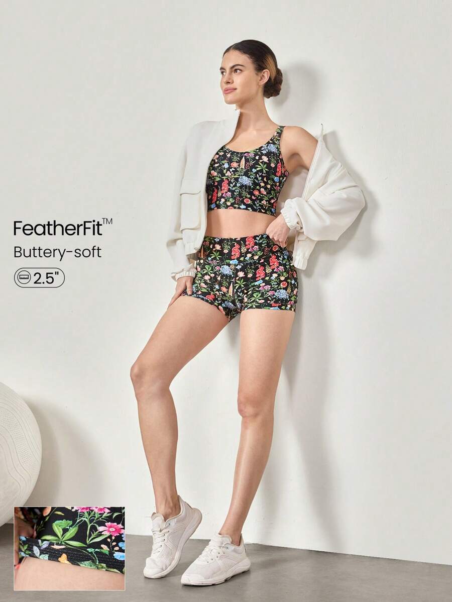 GLOWMODE 2.5 英寸 FeatherFit™ 超短防滑骑行短裤低冲击休闲日常健身房夏季健身 - 彩色 - 查看 1