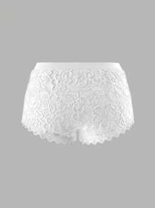 Sweetina Spring Summer Women Beach Going Out Cute White Lace Solid Color Low Waist Lace-Up Mini Shorts