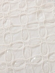 Vestido elegante de fiesta con encaje, lentejuelas y malla para niñas adolescentes, adecuado para fiestas y reuniones