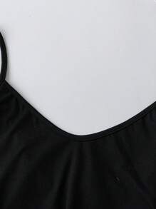 Flirla Set da 2 pezzi da donna taglie forti: maglia asimmetrica a costine + abito con spallini sottili, arricciato, spacco e contrasto di colori, autunno/inverno