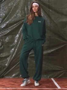 Musera Sport Sudadera oversize de cuello redondo solamente para Musera Deporte Actividad Entrenamiento