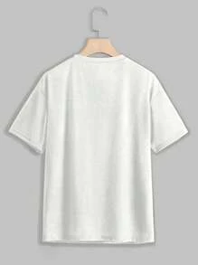 BamGleam Áo thun nữ tay ngắn phong cách đơn giản thường ngày mùa hè - trắng - Xem 2