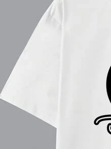 Manfinity RSRT Zestaw męski plus size z krótkim rękawem i nadrukiem drzewa kokosowego składający się z koszulki i spodenek