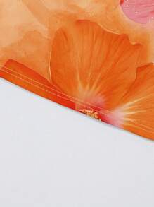 INAWLY 3pcs/Set Y2K Hibiscus Flowers Graphic Tube Top