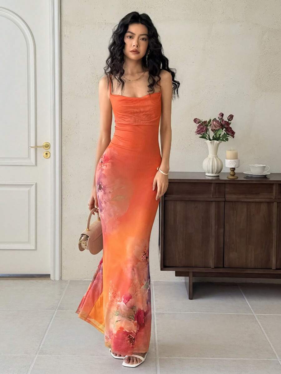 EastFlair Women's Extra Long Sleeveless Dress, Minimalist Fashion Style Suitable For Summer