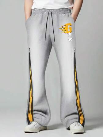 Street Life Herren einfache Mode Lässig Jogginghose für den täglichen Gebrauch