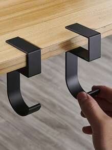 1pc Portable Bag Hook With Anti-Slip Design And Removable Side For Table Desk, Strong Bearing Capacity Back To School