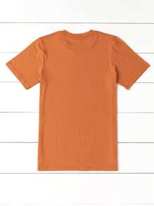 Maweii Camiseta de manga corta y cuello redondo con eslogan "One Love" para tallas grandes